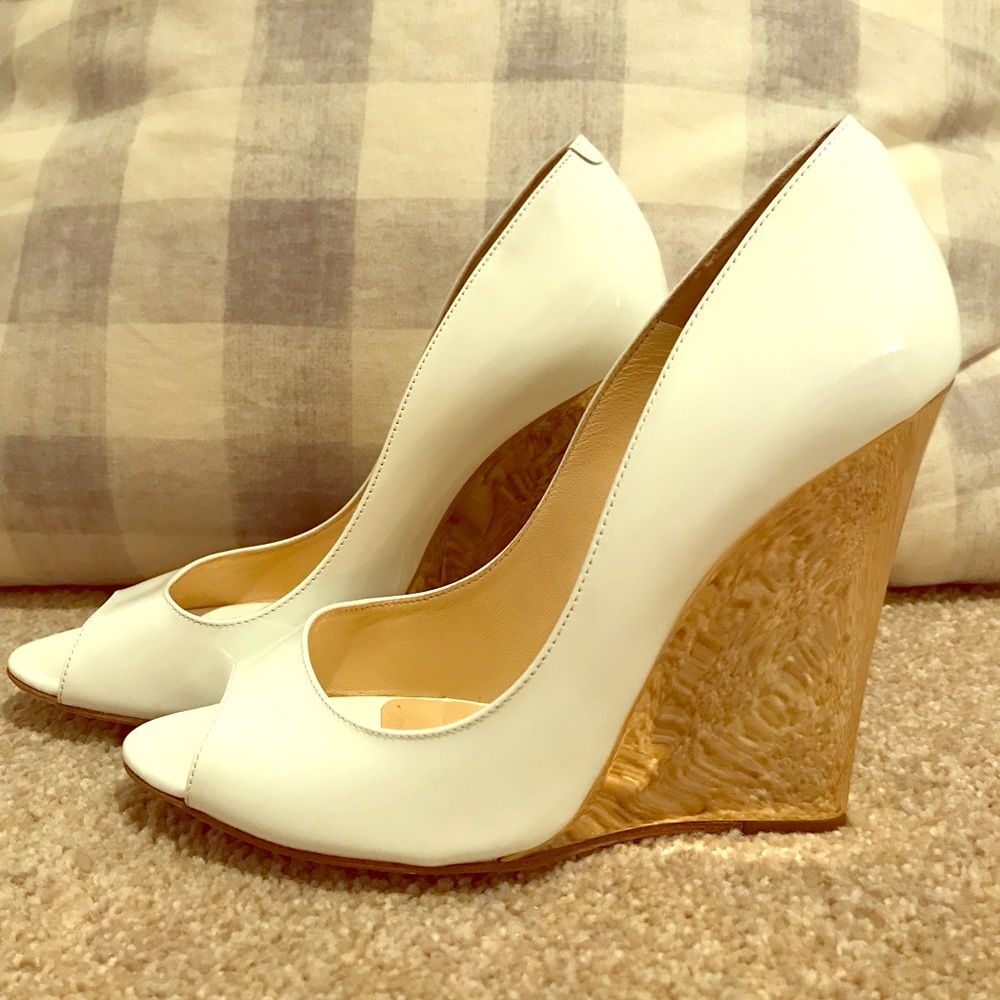 Jimmy Choo Biel 113 White and Mirrored Gold